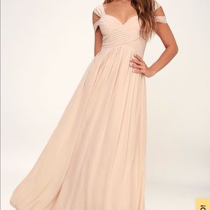 Lulu’s Blush Pink Bridesmaid Dress